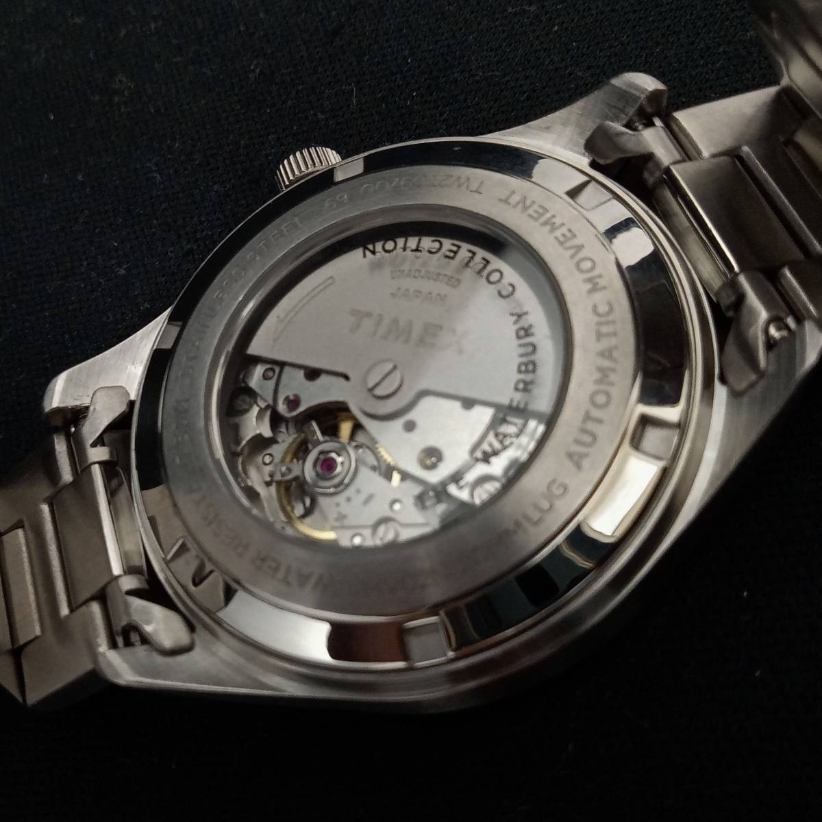 TIMEX タイメックス TW2T69700 腕時計 自動巻き アナログ THE WATERBURY 裏スケ 店舗受取可_画像7
