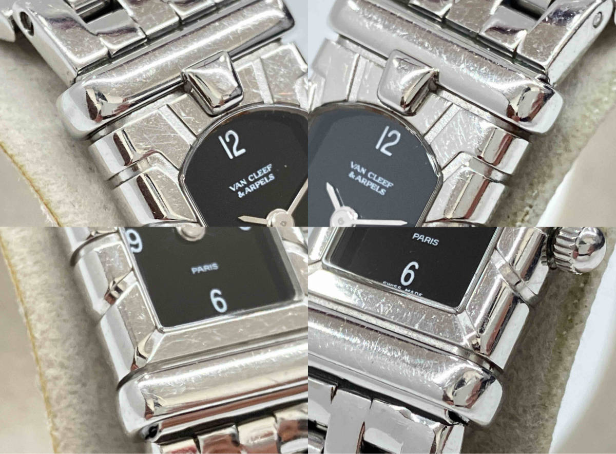 夏セール開催中 MAX80%OFF! 20400円 VAN 黒文字盤 ファサード 531963T5 Cleef&Arpels ヴァン クリーフ&アーペル