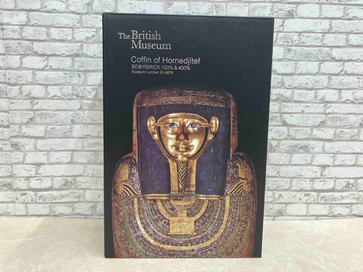 【限定販売】 未開封品 メディコム・トイ BE@RBRICK BE@RBRICK 100%&400% Hornedjitef」 of 「Coffin Museum British The キューブリック、ベアブリック