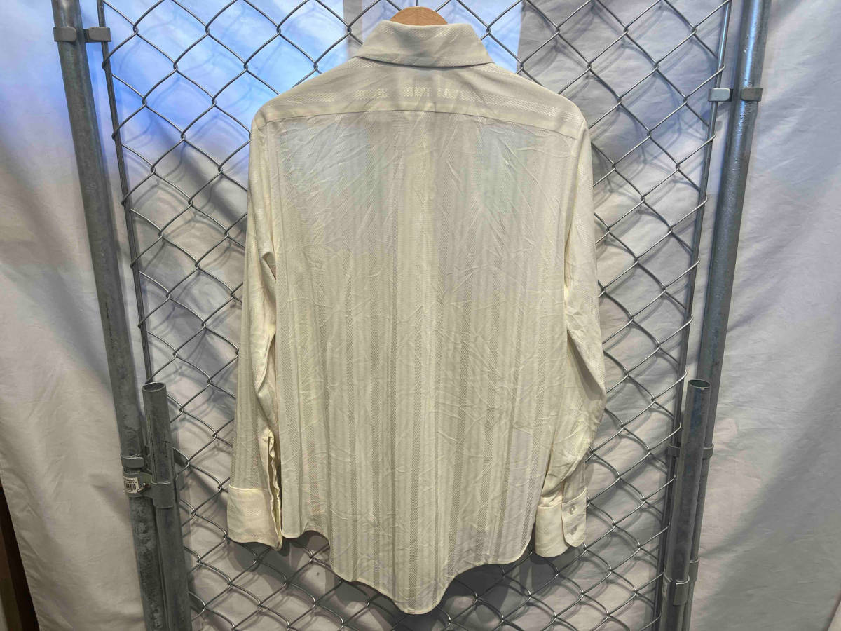 USED vintage Arrow 70s STRIPE DRESS SHIRT WHITE 古着 アロー ストライプ ドレスシャツ ホワイト サイズ15-38_画像2
