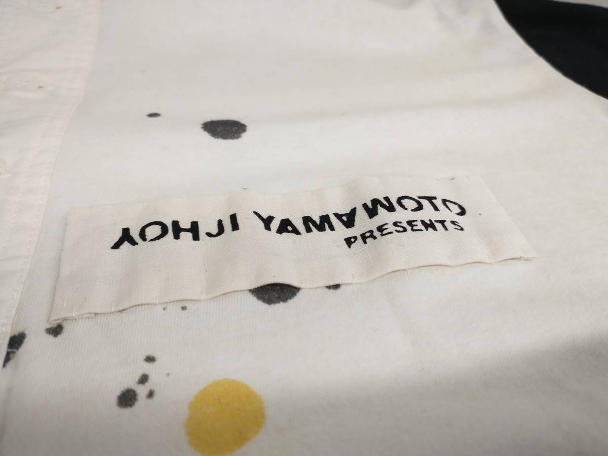 YOHJI YAMAMOTO POUR HOMME 2008SS REPLICA ヨウジヤマモト プールオム レプリカ 長袖Tシャツ ロンT ヘンリーネック 復刻 HH-T12-177_画像4