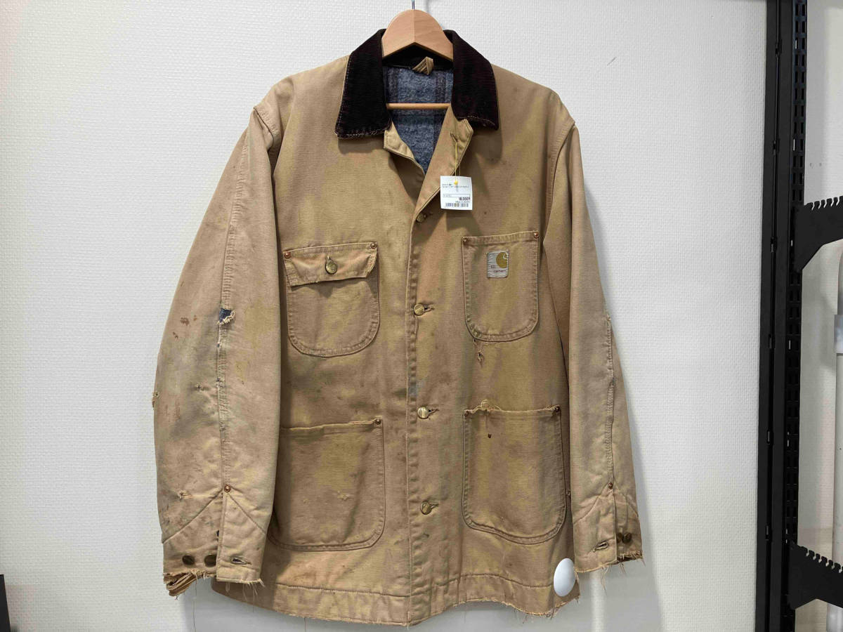 誠実】 42L カバーオール ミシガンチョアコート Carhartt ベージュ