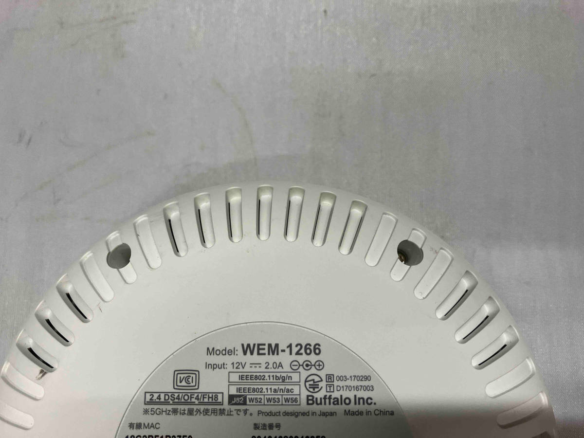 ジャンク 現状品 BUFFALO WRM-D2133HP/E1S AirStation connect [11a/b/g/n/ac 1733Mbps 親機1台+専用中継機1台] 無線LAN/ルーター_画像7