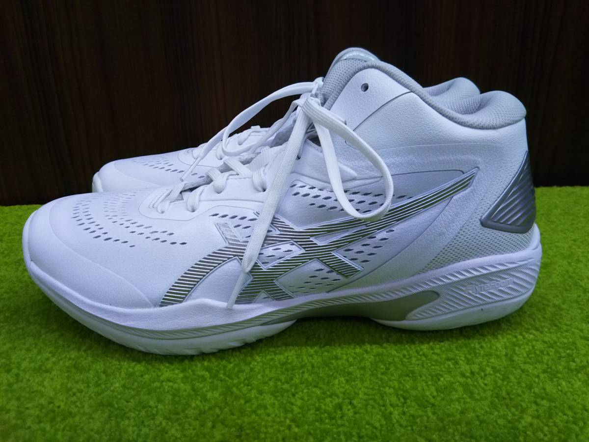 【箱付】asics アシックス GELHOOP ゲルフープ V15 エクストラワイド 28cm ホワイト/ピュアシルバー_画像3