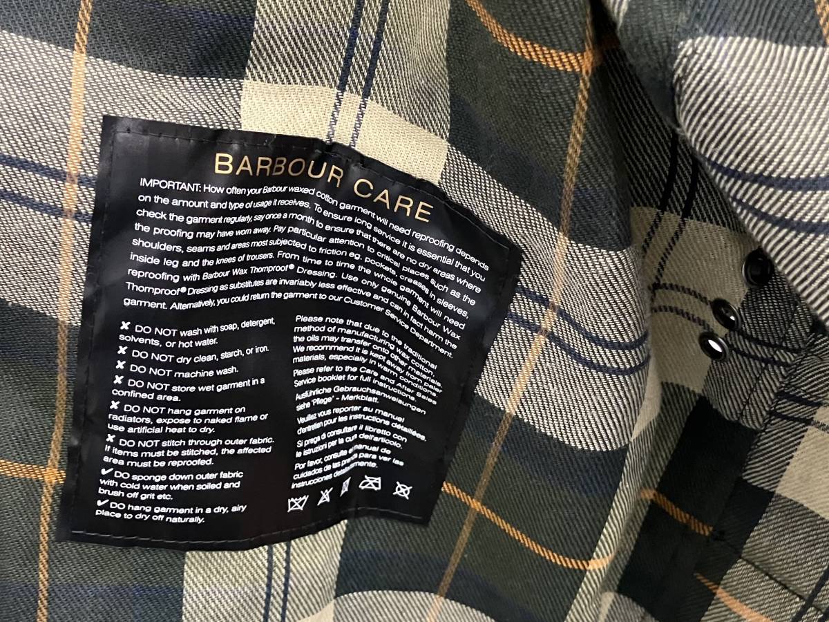 BARBOUR / バブアー / BEAUFORT / ビューフォート / 2102046 / オイルドジャケット / カーキ / ブラウン / サイズ C34/86cm_画像5