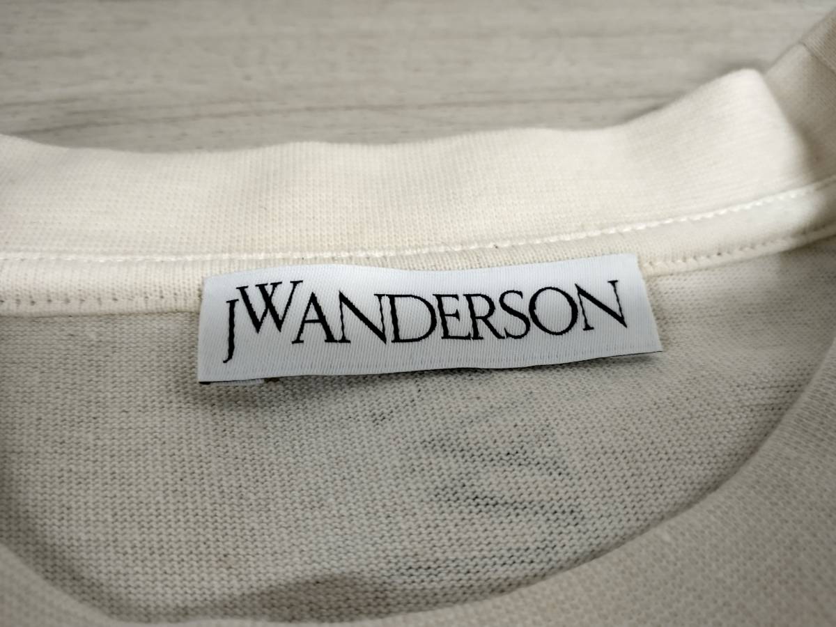 JW Anderson ジェイダブリューアンダーソン 半袖Tシャツ ロゴ 総柄 ホワイト XSサイズ JT0044PG0482006 店舗受取可_画像3