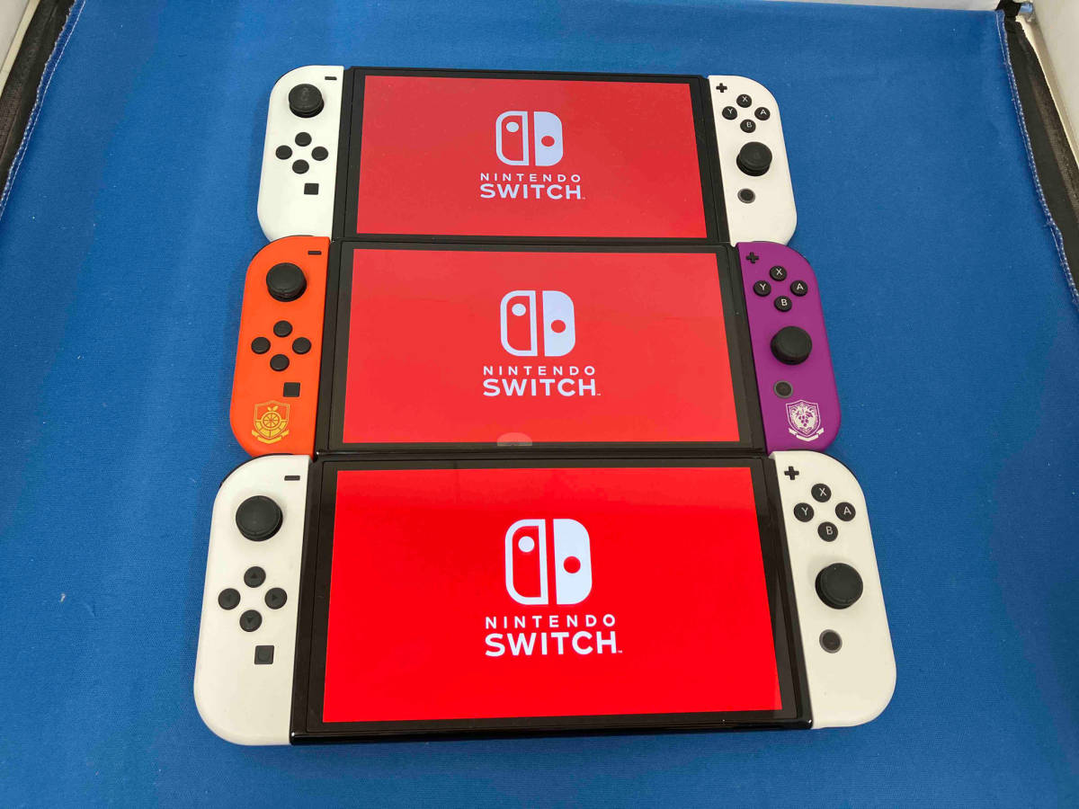 ジャンク 動作未確認 Nintendo switch 有機EL 3台セット(ニンテンドー