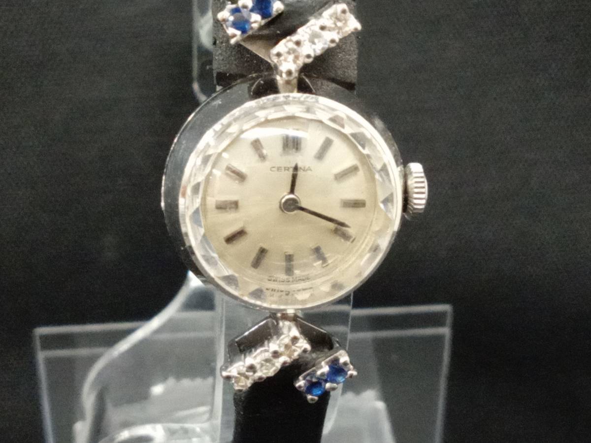 最新入荷 ジャンク CERTINA(サーチナ) 腕時計 ダイヤ付き アナログ（手巻き）
