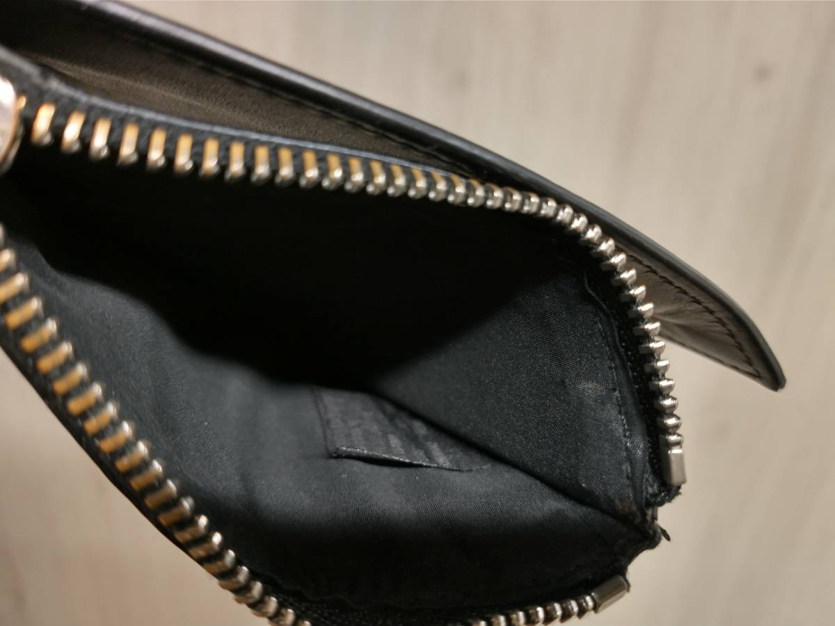 Maison Margiela Paris S35UI0447 二つ折り財布 本革 レザー マネークリップ ブラック メゾン マルジェラ 箱付き コインケース付き_画像9