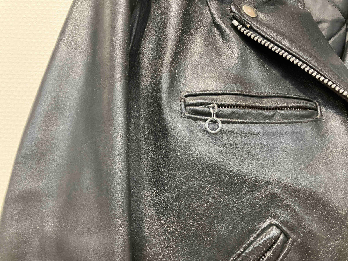 Sears 80s USA made double rider's jacket 12 lady's size The Leather Shop leather 80 period Vintage sia-z