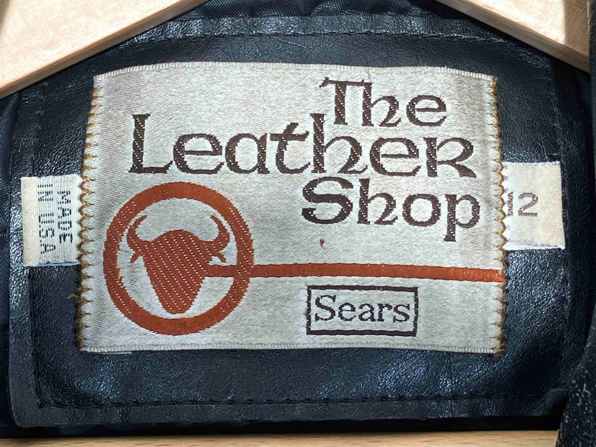 Sears 80s USA made double rider's jacket 12 lady's size The Leather Shop leather 80 period Vintage sia-z