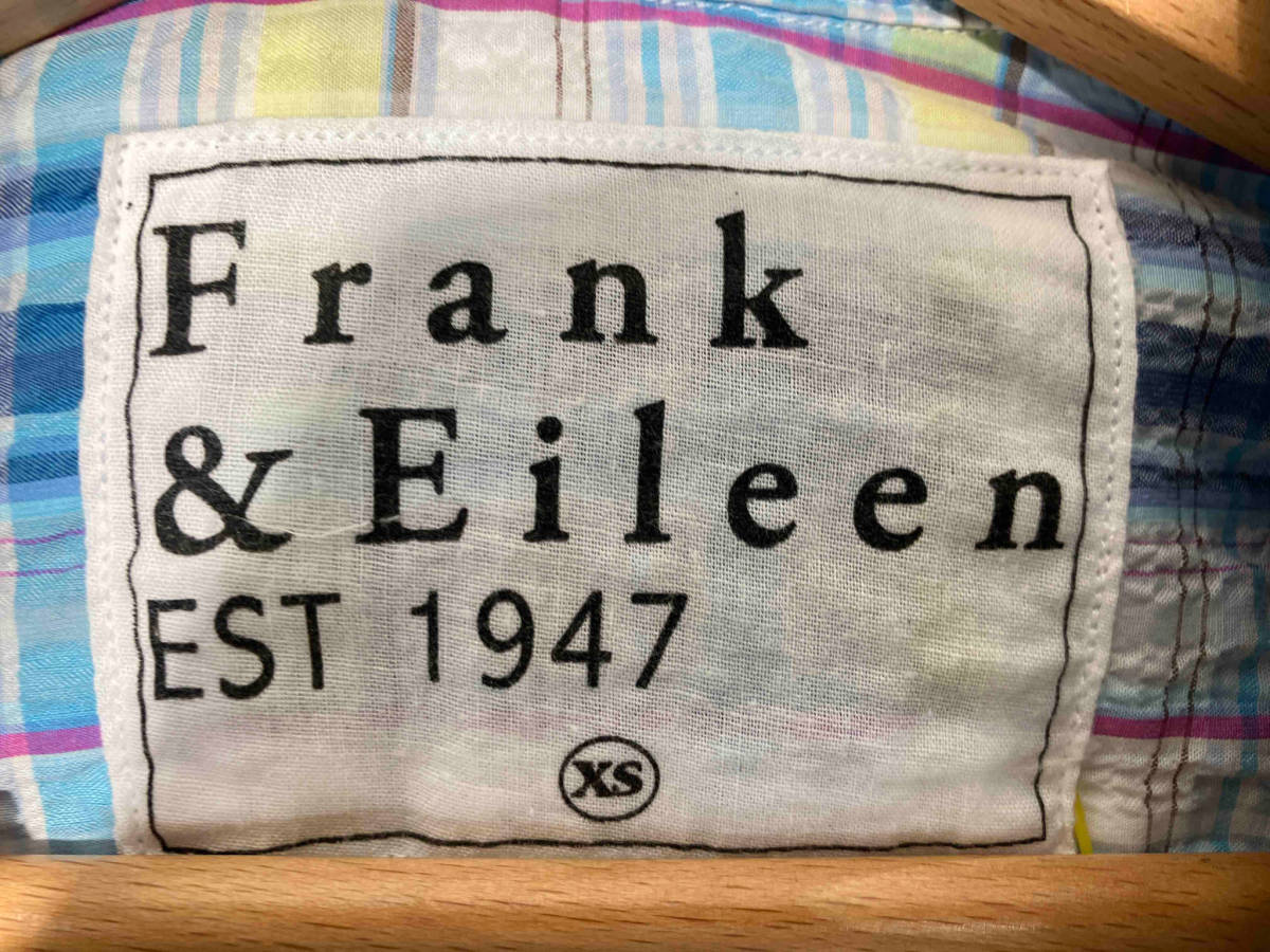 Frank&Eileen チェックシャツ XS マルチカラー コットン 綿 チェック柄 長袖シャツ フランクアンドエイリーン_画像3