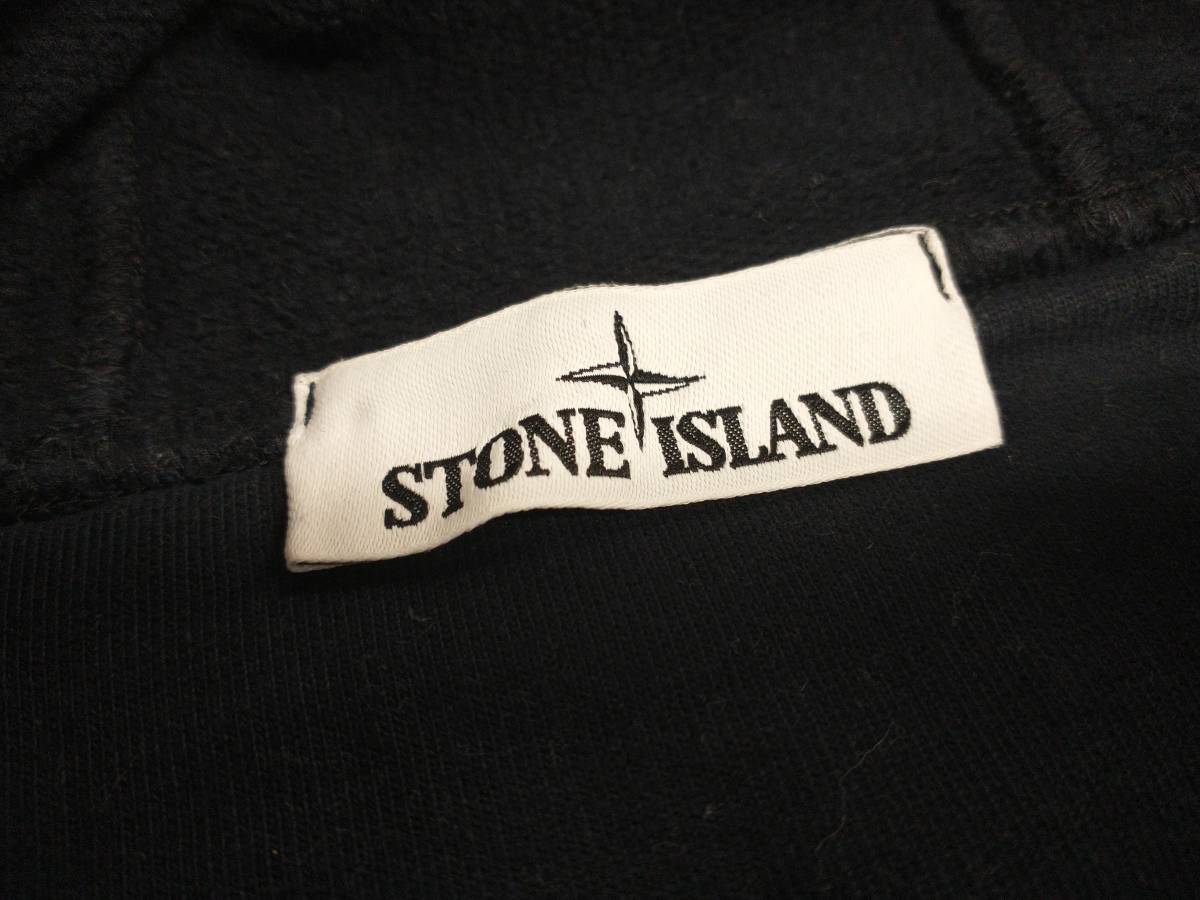 STONE ISLAND ストーンアイランド ネイビー パーカー プルオーバー コットン Mサイズ ルーマニア製 751564120 焼け、染み有り 店舗受取可_画像3
