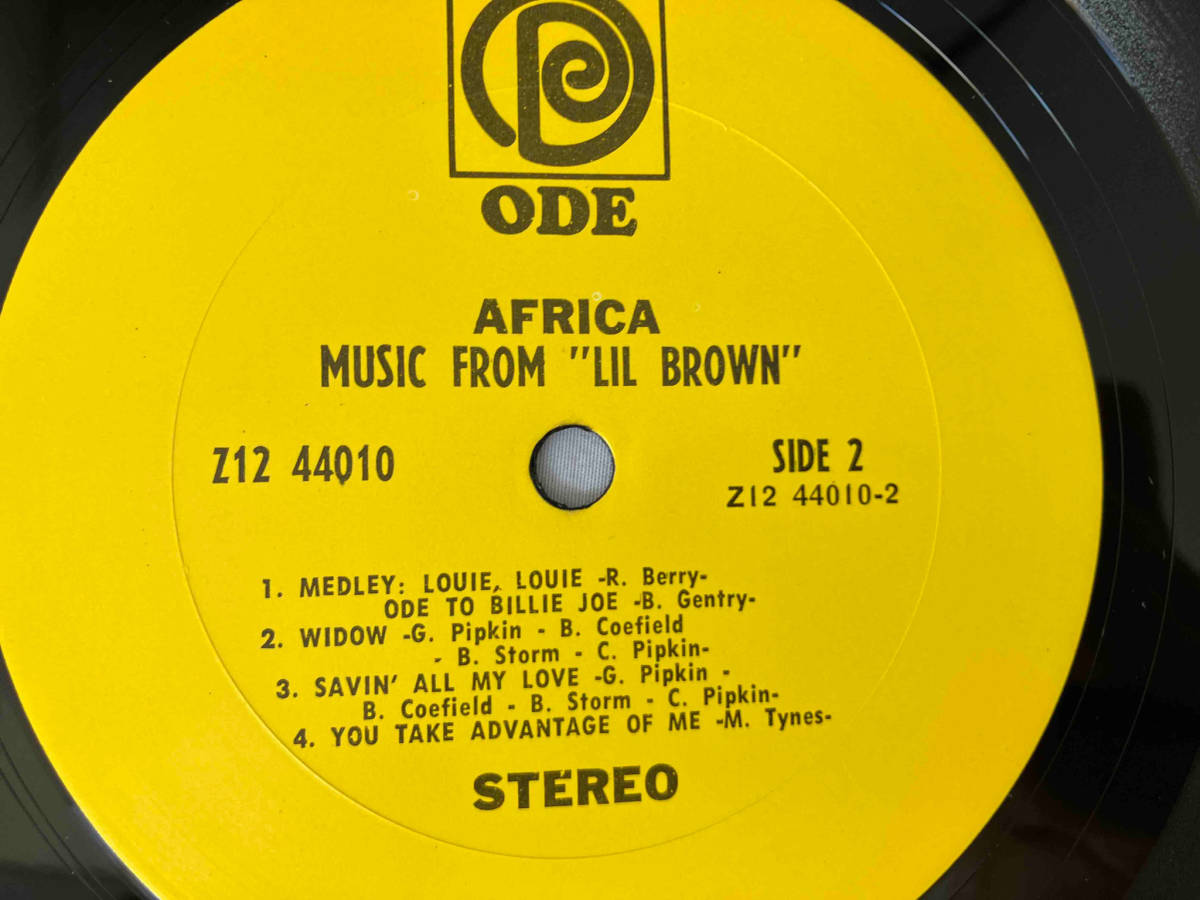 レコード　アフリカ　Africa ミュージック・フロム・リル・ブラウン　Music From 'Lil Brown' Z12 44010_画像6