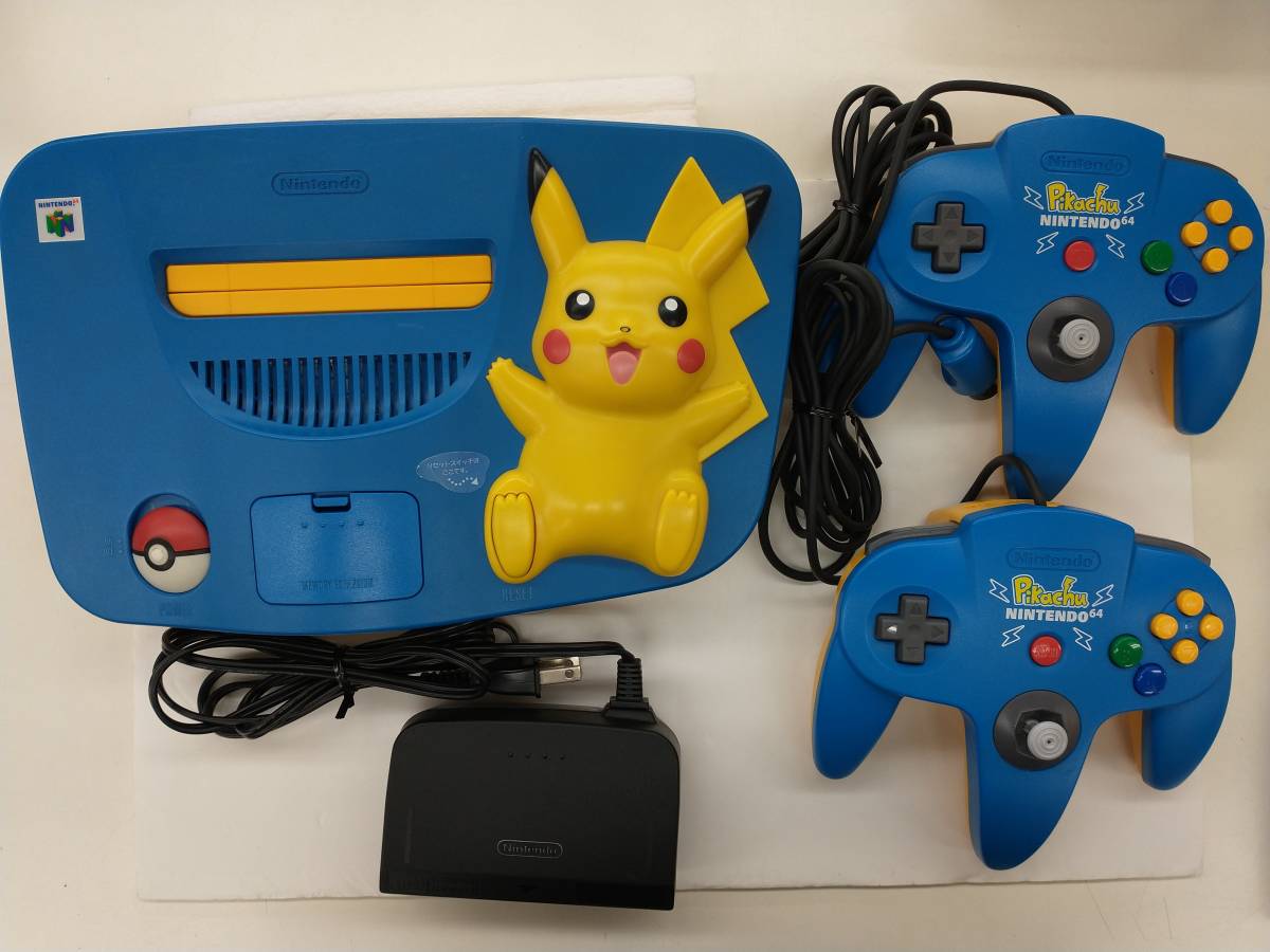 NINTENDO 64 ピカチュウ　ブルー