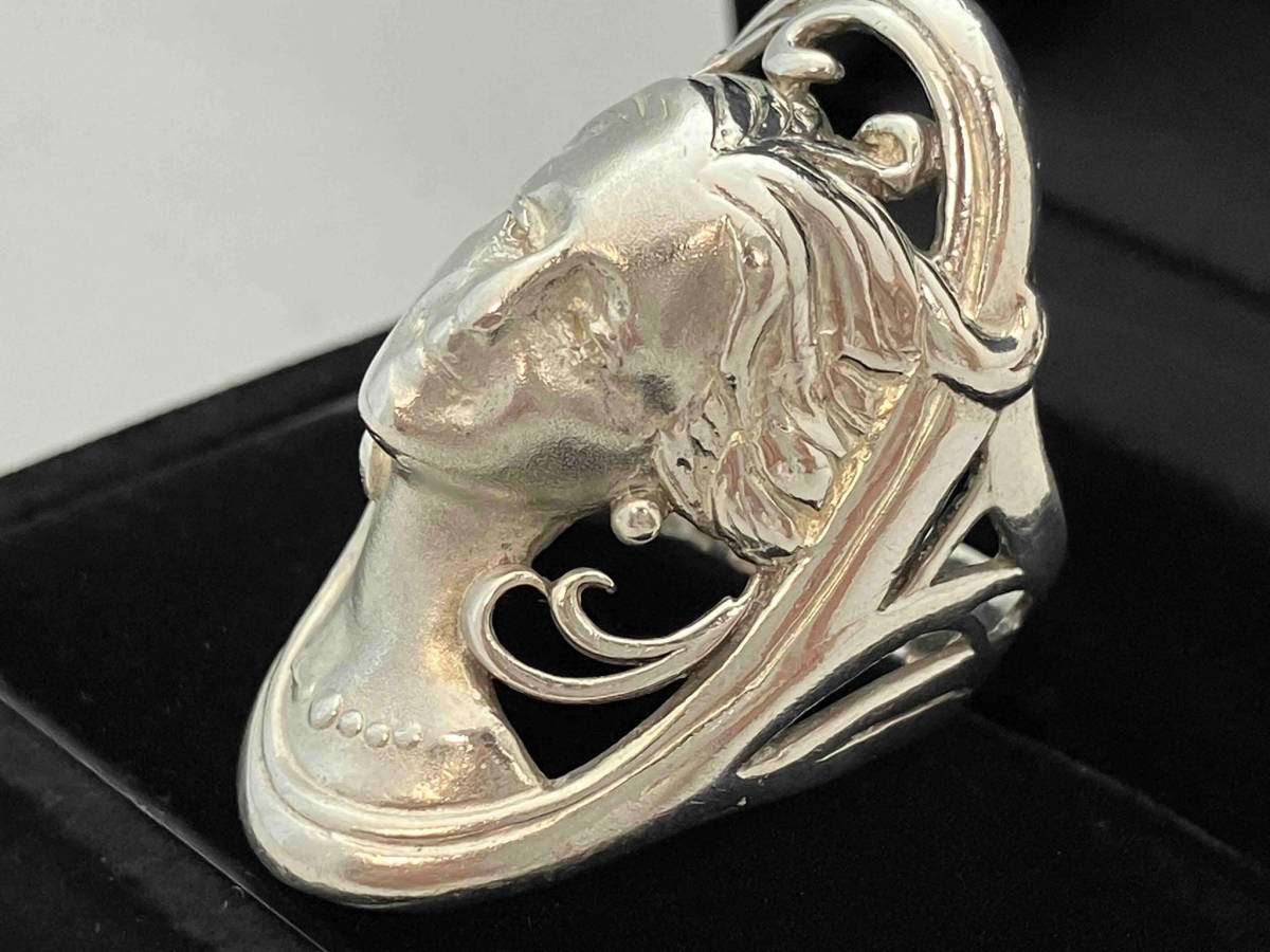  silver ring atena woman god motif cameo approximately 20 number 