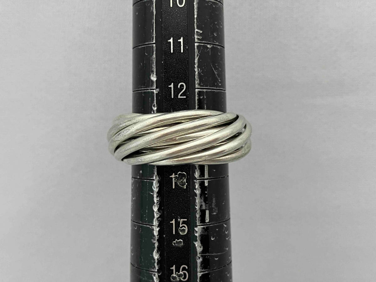 シルバー リング 12連 デザイン 指輪 約12.5号 11.4g_画像8