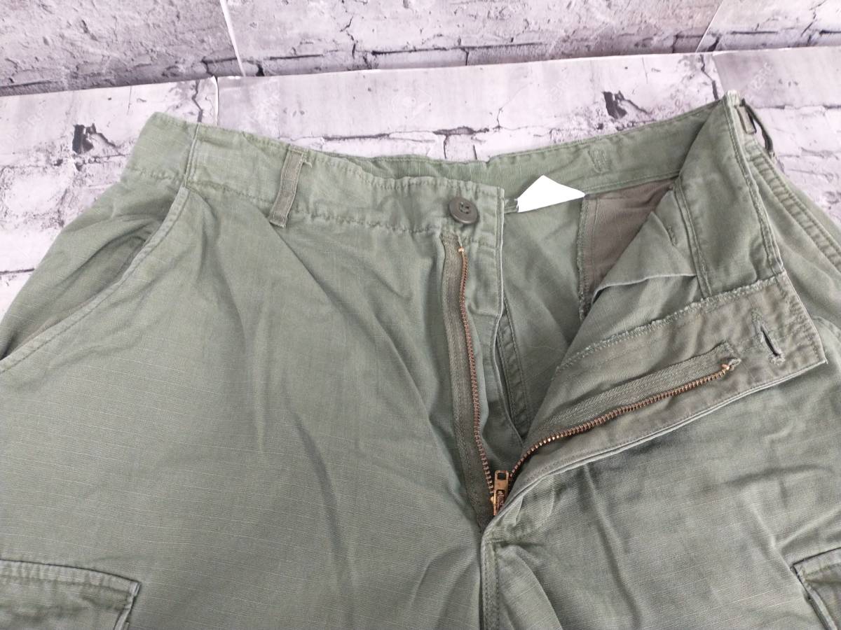 60s US ARMY アメリカ軍 JUNGLE FATIGUE PANTS ジャングルファティーグパンツ カーゴパンツ 8405-935-3305 サイズS グリーンカーキ_画像3