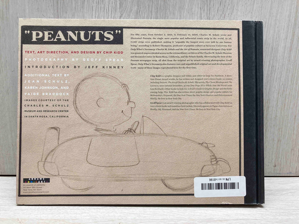 ONLY WHAT'S NECESSARY CHARLES M.SCHULZ AND THE ART OF PEANUTS ／ CHIP KIDDの画像3