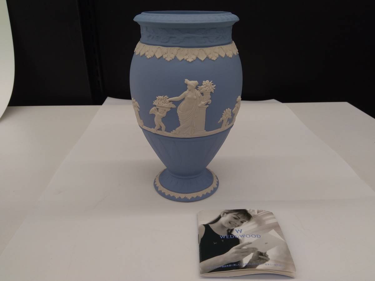 ウェッジウッド Wedgwood ジャスパー花瓶 フラワーベースの画像8