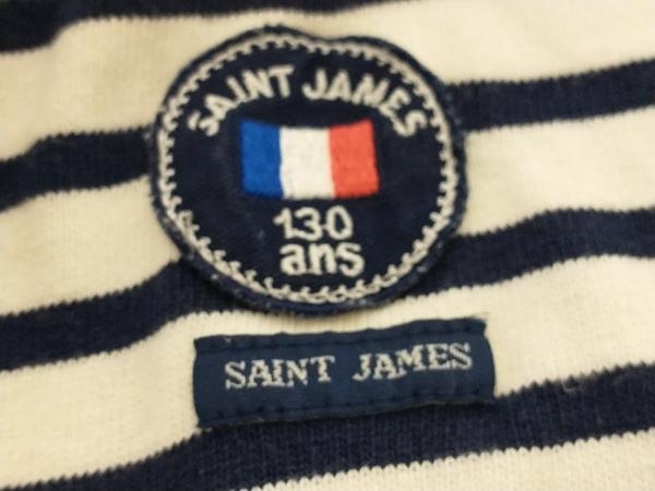 大割引 JAMES SAINT 長袖Tシャツ メンズ通年 ボーダー柄 ホワイト