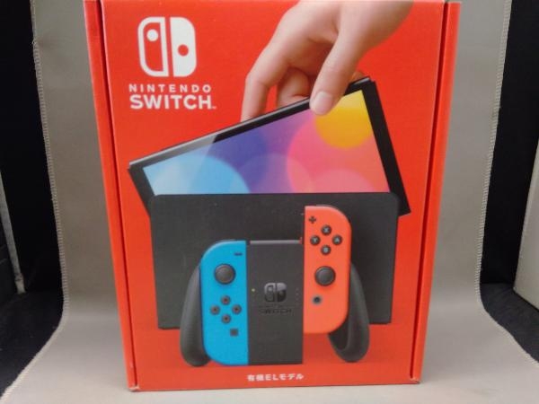 本体)Nintendo Switch(有機ELモデル) Joy-Con(L)ネオンブルー/(R