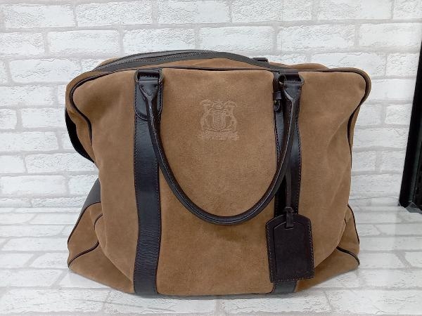 TRUSSARDI Trussardi Boston bag tote bag high capacity Brown men's unisex condition consideration travel store receipt possible 