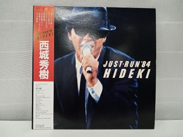ジャンク 西城秀樹 【LP盤】JUST RUN'84_画像1