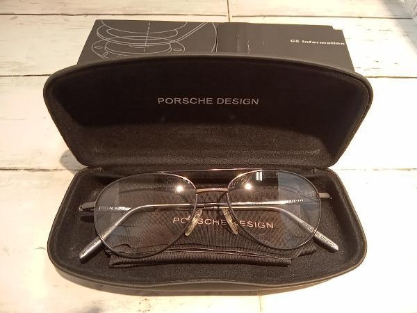 PORSCHE DESIGN Porsche Design no lenses fashionable eyeglasses I wear box attaching case attaching small . frame 