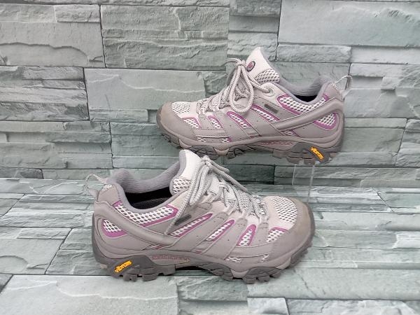 MERRELL/メレル/トレッキングシューズ/スニーカー/MOAB 2 GORE-TEX/J06082/モアブ2/ゴアテックス/グレー/ピンク/登山靴/レディース/23cm_画像3