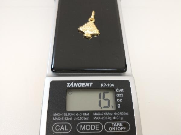 K18 ツリーモチーフ ペンダントトップ 1.5g 木 18K YG 18金 ゴールド 店舗受取可_画像7