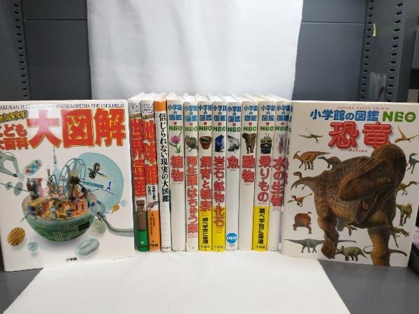図鑑まとめ売り 13冊セット 小学館 東京書籍 恐竜 乗りもの 世界遺産