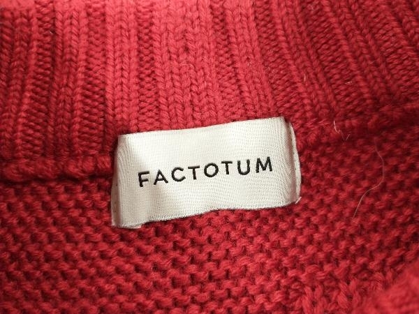 FACTOTUM ファクトタム ニット サイズ46 レッド 店舗受取可_画像4