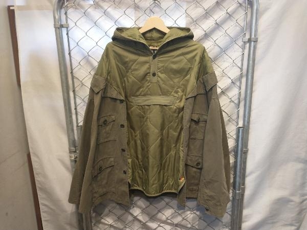 Yahoo!オークション - FACETASM 07aw Docking Quilting Poncho M Olive...