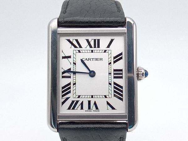 Cartier／タンクソロLM／636589X／稼働品 クォーツ式 腕時計