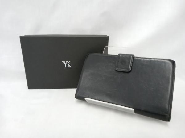 Y's ワイズ/がま口長財布/ブラック/YH-A13-715-1