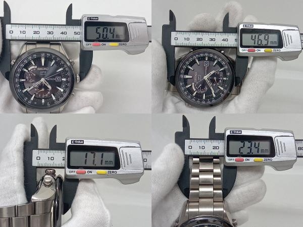【SEIKO ASTRON】7X52-0AA0 腕時計 GPSソーラー10BAR サファイアガラス メンズ 中古_画像6