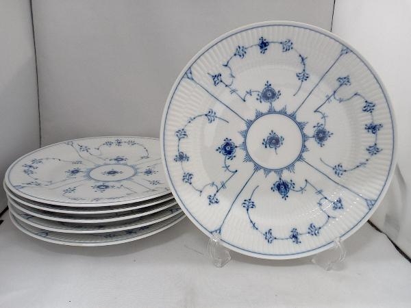 人気商品 ROYAL COPENHAGEN プレート ブランド食器 25cm 6枚 ブルー