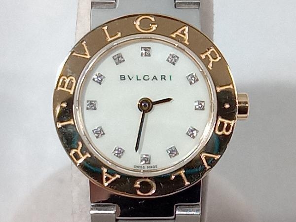 BVLGARI ブルガリ ブルガリブルガリ 12Pダイヤシェル文字盤 18K ゴールド BB23SG 2023年8月電池交換・仕上げ済 時計 店舗受取可