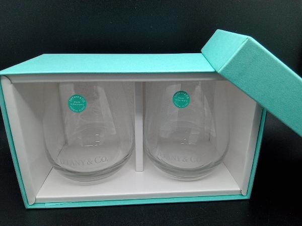 正規品! グラス TIFFANY&Co. TCO ティファニー 箱付 2個セット ロゴ