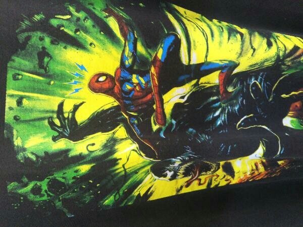 Marvel Kith Spider-Man Venom Battle Vintage Tee Black マーベル スパイダーマン 22-071-060-0026-3-0 ブラック サイズ：XL半袖Tシャツ_画像3