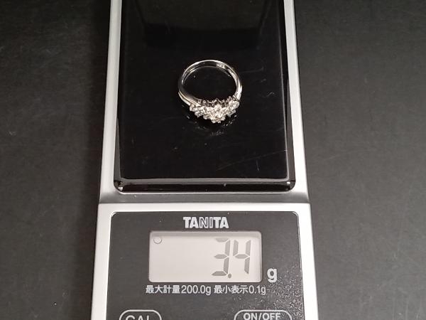 Pt900 約7号 ダイヤモンド0.57ct 約3.4g リングの画像8