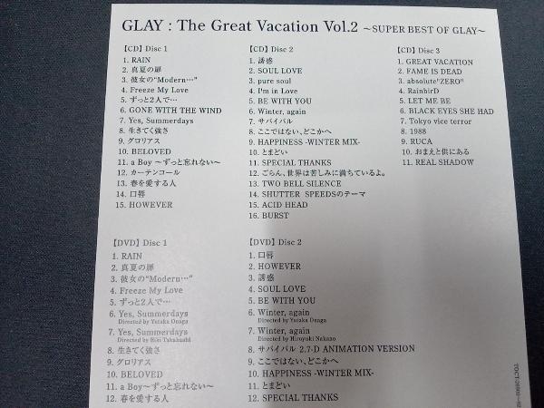 外箱(フタに変色あり) GLAY CD THE GREAT VACATION VOL.2~SUPER BEST OF GLAY~(初回限定盤A)(3CD)(2DVD付)_画像3