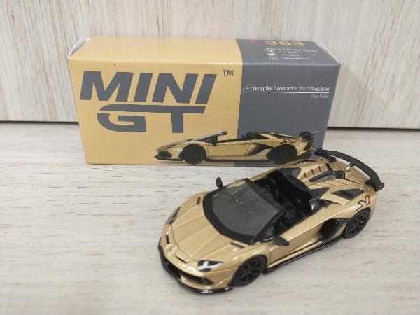 MINI GT 1/64 ランボルギーニ アヴェンタドール SVJ ロードスター Oro Elios_画像1