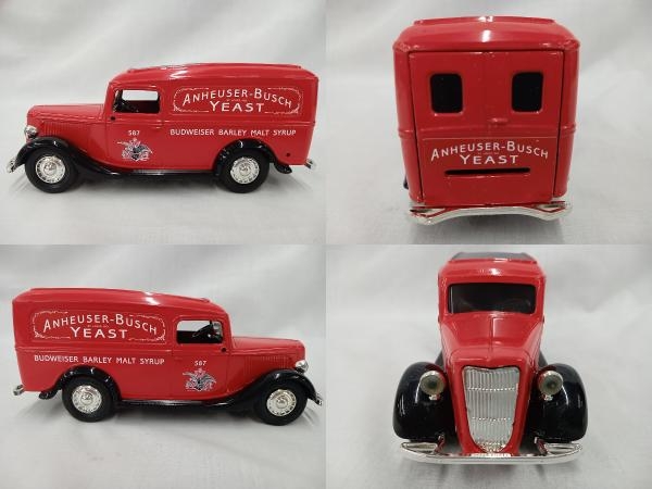 【ANHEUSER BUSCH】1936 FORD PANEL DIE‐CAST METAL LOCKING COIN BANK_画像3