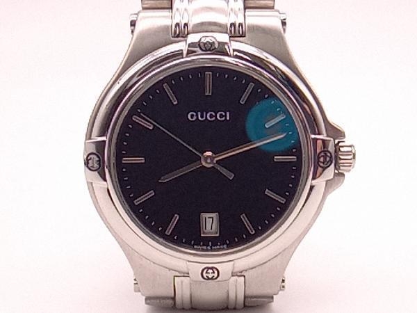 最低価格の GUCCI/9040M/クォーツ式腕時計 男性用