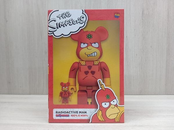 メディコム・トイ RADIOACTIVE MAN 100%&400% ザ・シンプソンズ BE@RBRICK 未開封の画像1