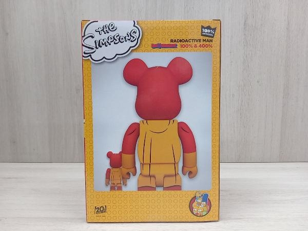 メディコム・トイ RADIOACTIVE MAN 100%&400% ザ・シンプソンズ BE@RBRICK 未開封の画像2