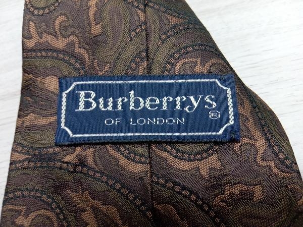 Burberrys Burberry z галстук pe-z Lee рисунок шелк светло-коричневый тон ручная работа 