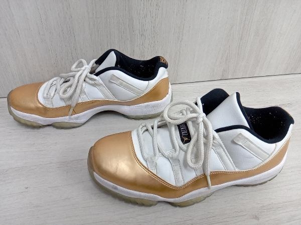 NIKE スニーカー NIKE AIR JORDAN 11 RETRO LOW CLOSING CEREMONY スニーカー 26.5cm ホワイト×ゴールド 528895-103_画像5